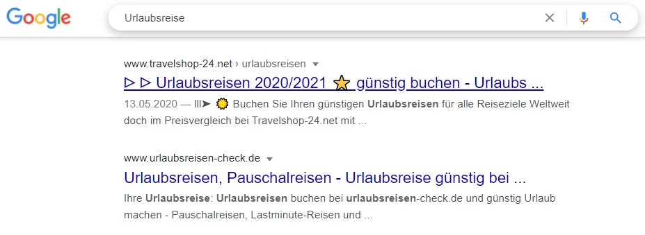 meta title sonderzeichen