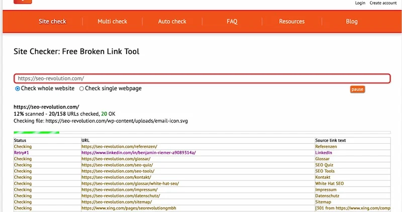 site checker